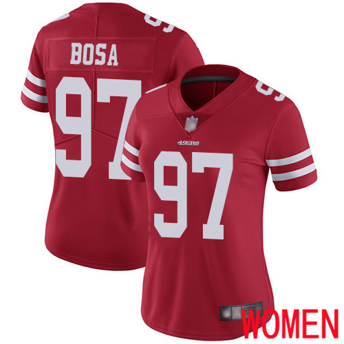 San Francisco 49ers Limited Red Women Nick Bosa Home NFL Jersey 97 Vapor Untouchable